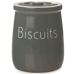 Βάζο Αποθήκευσης Biscuits Chef Du Monde VC4026 2,45lt Grey Maxwell & Williams Κεραμικό