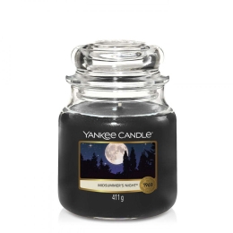 Κερί Αρωματικό Σε Βάζο Midsummers Night 114174 Medium Black Yankee Candle Κερί