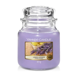 Κερί Αρωματικό Σε Βάζο Lemon Lavender 1073482 Medium Lilac Yankee Candle Κερί