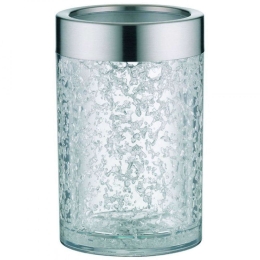 Παγοθήκη Μπουκαλιών Crystal Ice 0355011000 13x20cm Clear-Silver Alfi Ατσάλι,Γυαλί