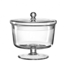 Φοντανιέρα Με Πόδι Poesia Ravenna 018615L 19cm Clear Leonardo Γυαλί