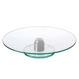 Πιατέλα Περιστρεφόμενη Με Πόδι Turn Aktion 044064L 33cm Clear Leonardo Γυαλί