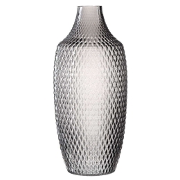 Βάζο Poesia 018676L 40cm Grey Leonardo Γυαλί
