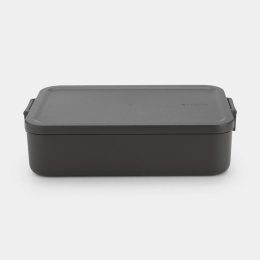 Δοχείο Φαγητού Make & Take 081.2030/60 25,5x16,7x6cm 2Lt Dark Grey Brabantia Recycled