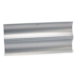 Φόρμα Για Μπαγκέτες 2 Θέσεων Αντικολλητική Silver Top 221.03663 38x16cm Silver Patisse Αλουμίνιο