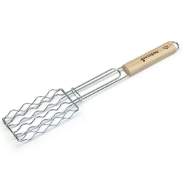 Σχάρα Ψησίματος Λουκάνικων 223.0238.055 51cm Natural-Inox Barbecook Μέταλλο,Ξύλο