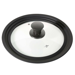 Καπάκι Μαγειρικών Σκευών 2383301028 Φ28cm Clear-Black Kuchenprofi Πλαστικό, Γυαλί