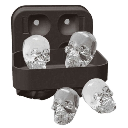 Θήκη Σιλικόνης Για Παγάκια Skulls 41515-05 11x8cm Grey Paderno Σιλικόνη
