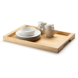 Δίσκος Σερβιρίσματος Rubberwood 03402000 54x36x4cm Natural Continenta Ξύλο