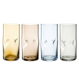 Ποτήρι Νερού Vesuvio (Σετ 4Τμχ) 077380L 330ml Multi Leonardo Γυαλί