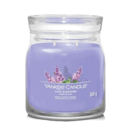 Αρωματικό Κερί Signature Lilac Blossoms Medium 1629997E 9,3x11,4cm Lilac Yankee Candle