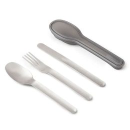 Μαχαιροπίρουνα Σε Θήκη Bam (Σετ 4Τμχ) BAM-SSC002 Silver Black&Blum 4 τμχ Ανοξείδωτο Ατσάλι