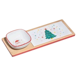 Μπωλ & Πιατέλα Σερβιρίσματος Candy (Σετ 2Τμχ) 10cm/12x35x5cm Multi Ladelle