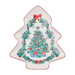 Πιατέλα Έλατο Christmasville Tree ME0024 25cm Multi Maxwell&Williams