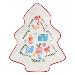 Πιάτο Έλατο Christmasville Tree ME0023 16cm Multi Maxwell&Williams