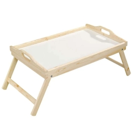 Δίσκος Κρεβατιού Αναδιπλούμενος 69014 50x30,5x23cm Natural-White Kesper Ξύλο
