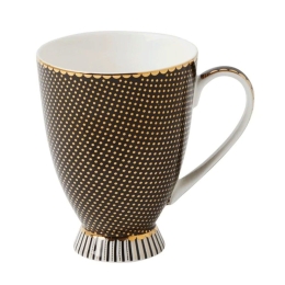 Κούπα Με Πόδι Regency Teas & C'S HV0484 300ml Black-Multi Maxwell&Williams Πορσελάνη
