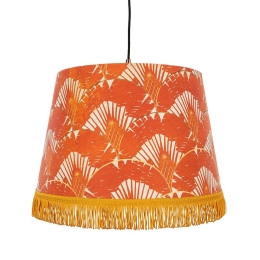 Φωτιστικό Οροφής Ravenala Orange CL50328 45X55X35Cm MindTheGap Μέταλλο,Ύφασμα