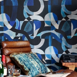 Ταπετσαρία Labyrinthine WP20511 Indigo-White MindTheGap 52x300cm