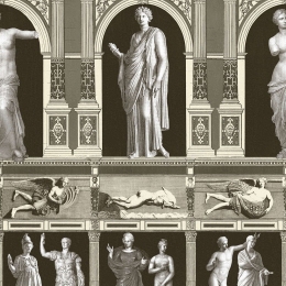 Ταπετσαρία Statues Antique Taupe WP20423 Khaki-Black-Grey MindTheGap 52x300cm