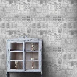Ταπετσαρία Vitruvius Neutral WP20027 Black-White-Gray MindTheGap 52x300cm