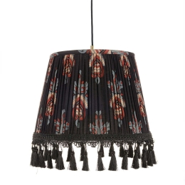 Φωτιστικό Οροφής Floral Crest CL50385 ø25xø35xH25 Black-Multi MindTheGap Μέταλλο,Ύφασμα