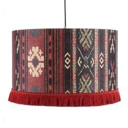 Φωτιστικό Οροφής Heritage CL50384 ø55x30 Red-Multi MindTheGap Μέταλλο,Ύφασμα