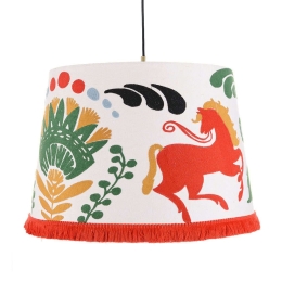 Φωτιστικό Οροφής Horse Parade CL50366 ø45xø55xH35 Orange-Multi MindTheGap Μέταλλο,Ύφασμα