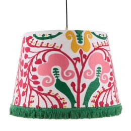 Φωτιστικό Οροφής Hungarian Embroidery CL50369 ø45xø55xH35 Pink-Multi MindTheGap Μέταλλο,Ύφασμα