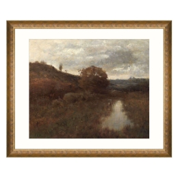 Κάδρο Autumn Landscape By A Wyant FA13270 80x65cm Green-Brown MindTheGap Οριζόντιοι Ξύλο