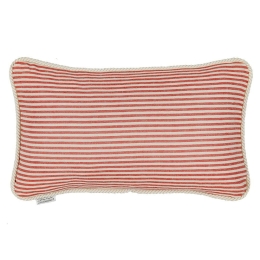 Μαξιλάρι Διακοσμητικό (Με Γέμιση) Rhubarb Stripe Lc40120 50X30Cm White-Red Mindthegap 30X50 Πούπουλο-Φτερό