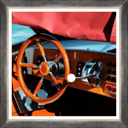 Κάδρο Speedboat Ii Fa13397 50X50Cm Light Brown Mindthegap Τετράγωνοι Ξύλο