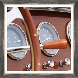 Κάδρο Speedboat Iv Fa13399 50X50Cm Brown Mindthegap Τετράγωνοι Ξύλο