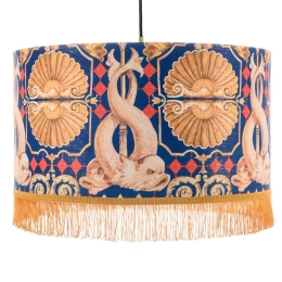 Φωτιστικό Οροφής Neptune'S Dream Cl50423 Ø45X28 E27 Blue-Gold Mindthegap Μέταλλο,Ύφασμα