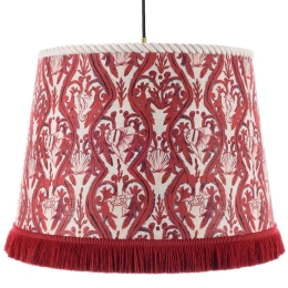 Φωτιστικό Οροφής Syracuse Cl50416 Ø35Xø45Xh30 E27 White-Red Mindthegap Μέταλλο,Ύφασμα