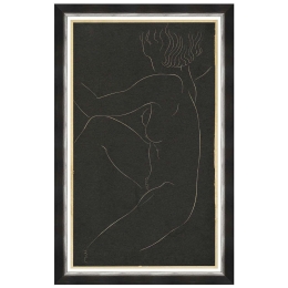 Κάδρο Female Nude FA13417 60x100cm Black-Gold MindTheGap Κάθετοι Ξύλο,Ακρυλικό