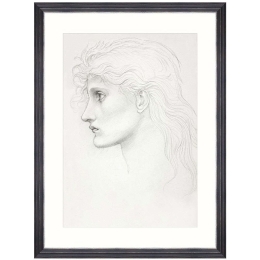 Κάδρο Head Of A Girl FA13422 60x80cm Black-White MindTheGap Κάθετοι Ξύλο,Γυαλί