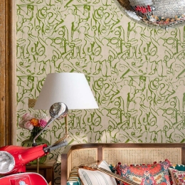 Ταπετσαρία On The Stage WP30091 52x1000cm Green-Taupe MindTheGap