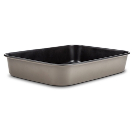 Ταψί Αντικολλητικό Ορθογώνιο Duboko 10-103-131 40Χ28cm Black-Beige Nava Ανοξείδωτο Ατσάλι
