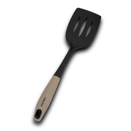 Σπάτουλα Μαγειρικής Τρυπητή Misty 10-111-002 35cm Black-Beige Nava Nylon