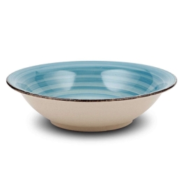 Πιάτο Βαθύ Lines 10-099-223 Φ22cm Blue Nava Κεραμικό