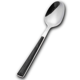 Κουταλάκι Γλυκού Arya 10-123-043 17,3cm Silver-Black Nava Ανοξείδωτο Ατσάλι