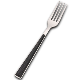 Πιρούνι Φαγητού Arya 10-123-041 20,6cm Silver-Black Nava Ανοξείδωτο Ατσάλι