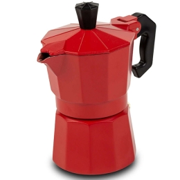 Καφετιέρα Espresso Taurus 10-174-001 12x7x12,5cm 50ml Red-Black Nava Αλουμίνιο