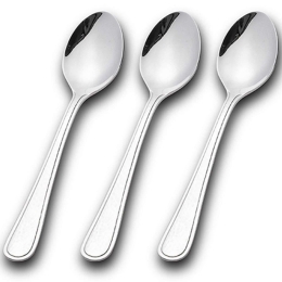 Κουταλάκια Γλυκού Siren (Σετ 3Τμχ) 10-121-033 20cm Inox Nava Ανοξείδωτο Ατσάλι