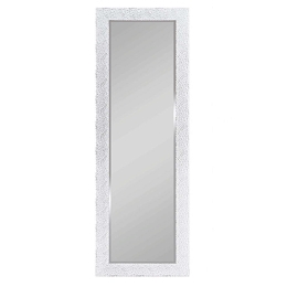 Καθρέπτης Τοίχου Amy 1220197 50x150cm White-Silver Mirrors & More Πλαστικό, Γυαλί