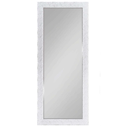 Καθρέπτης Τοίχου Amy 1220297 70x170cm White-Silver  Mirrors & More Πλαστικό, Γυαλί