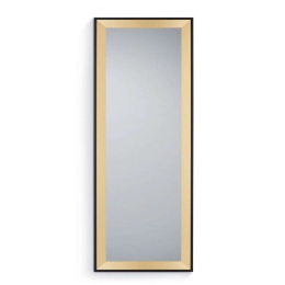 Καθρέπτης Τοίχου Bianka 1610280 50x150cm Gold-Black Mirrors & More Mdf,Γυαλί