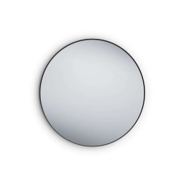 Καθρέπτης Τοίχου Στρογγυλός Britta 1430102 Φ80cm Black Mirrors & More Μέταλλο,Γυαλί