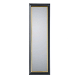 Καθρέπτης Τοίχου Ina 1230280 50x150cm Black-Gold Mirrors & More Πλαστικό, Γυαλί